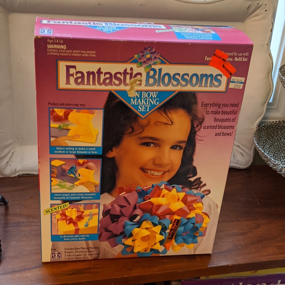 Vtg Bow Making Set New Hasbro 1992 Flowers Unpened Rare